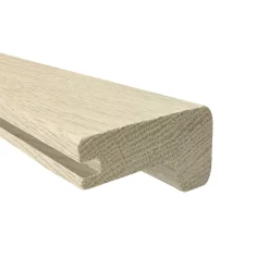 Nez de marche Chêne l.70mm Long. 1m Parquet Ep. 20mm Brut