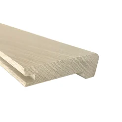 Nez de marche Chêne l.70mm Long. 1m Parquet Ep. 14mm Brut