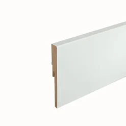 NORDLINGER PRO Lot de 5 Plinthes droite blanche 7.5 cm x 240 cm