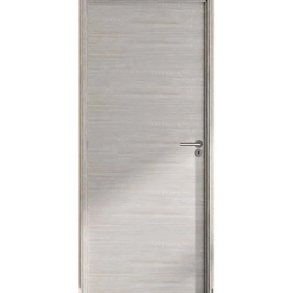 OPTIMUM Bloc Porte ajustable décor chene gris clair BILBAO - 204 x 83 cm Droit