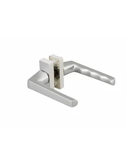 Paire de béquilles pour porte, carré 7mm avec fourreau 7 à 8mm fourni, argent - THIRARD