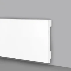 Palette 76ml Plinthe BLANCHE Presse-étoupe carré 100x15x2000mm en POLYMÈRES - Polystructuré