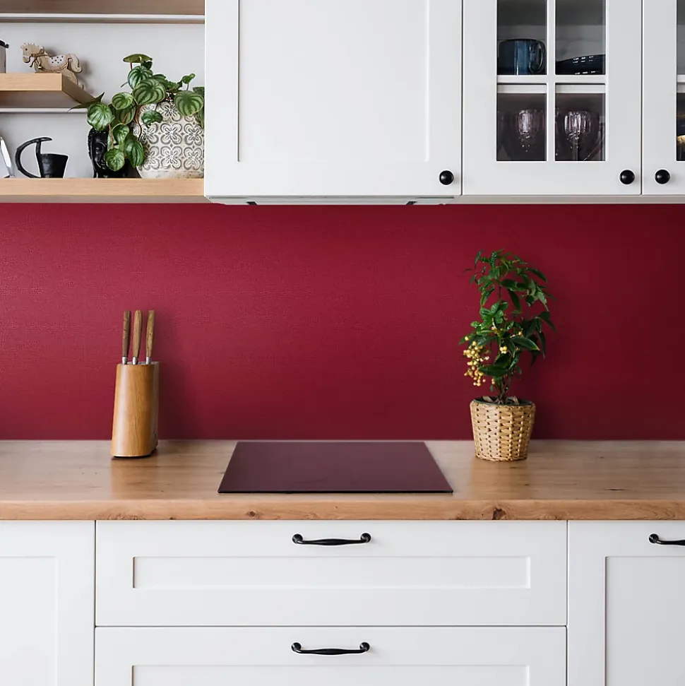 Panneau autocollant Tulup 100x50 cm Couleur bordeaux 1 pcs