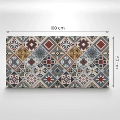 Panneau autocollant Tulup 100x50 cm Couleur bordeaux 1 pcs