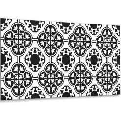 Panneau autocollant Tulup 100x50 cm Ornement fleuri 1 pcs