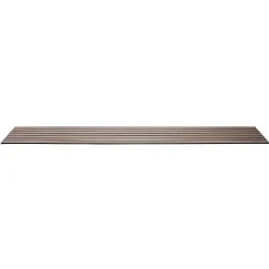 Panneau tasseaux bois 250 x 30 x 1cm - Lamelles chêne clair véritable fond noir - 0,75m²
