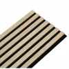 Panneau tasseaux bois 250 x 30 x 1,9 cm - décor chêne clair fond noir - 0,75m²