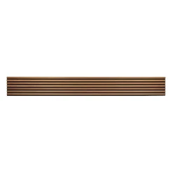 Panneau tasseaux bois 250 x 30 x 1cm - Lamelles chêne doré véritable fond noir - 0,75m²