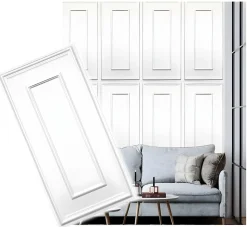 Panneaux de plafond et panneaux muraux Decoratif Rama Blanc 4m² / 8pièces