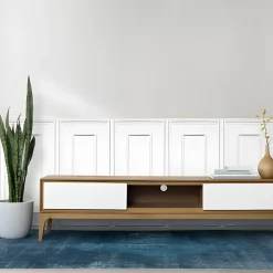 Panneaux de plafond et panneaux muraux Decoratif Rama Blanc 4m² / 8pièces