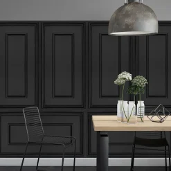 Panneaux de plafond et panneaux muraux Decoratif Rama Noir 6m² / 12pièces