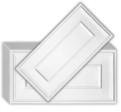 Panneaux de plafond et panneaux muraux Decoratif Rama Blanc 20m² / 40pièces