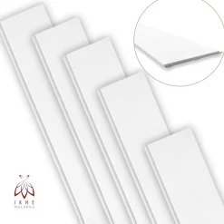 Panneaux muraux style campagne en polystyrène rigide blanc pose facile avec colle idéal pour déco murale anglaise (LB02)