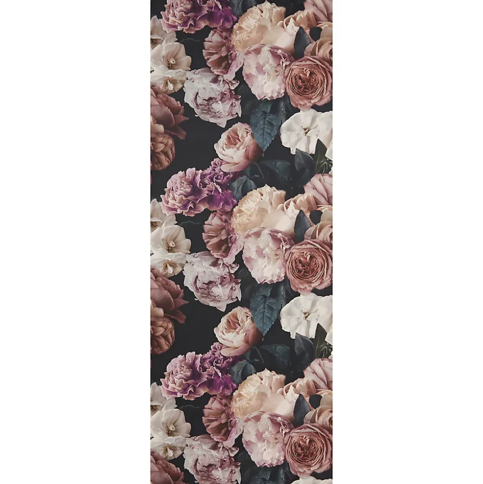 Papier peint floral vinyle sur intissé mauve, GoodHome Drosera
