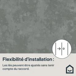 Papier peint vinyle sur intissé GoodHome Omey gris anthracite