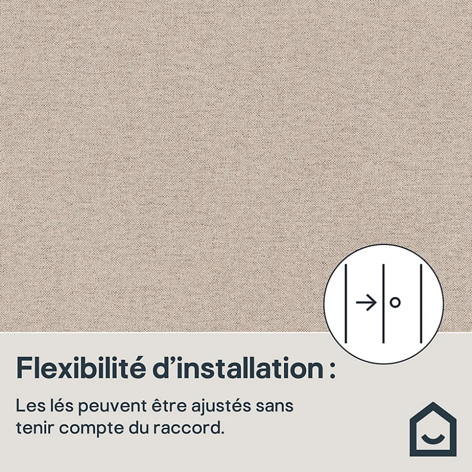 Papier peint vinyle sur intissé GoodHome Omey gris anthracite