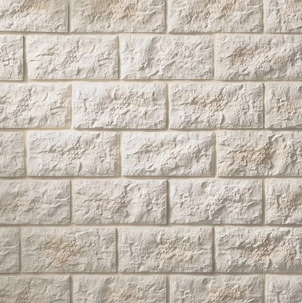 Parement béton beige rectangulaire 0,5 m2