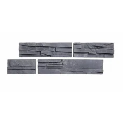 Parement imitation pierre graphite béton 0,52 m2