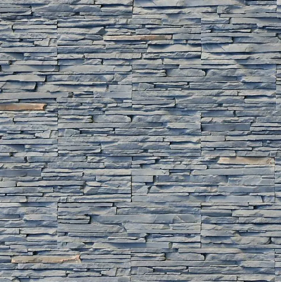 Parement imitation pierre noire plâtre 0.53 m²