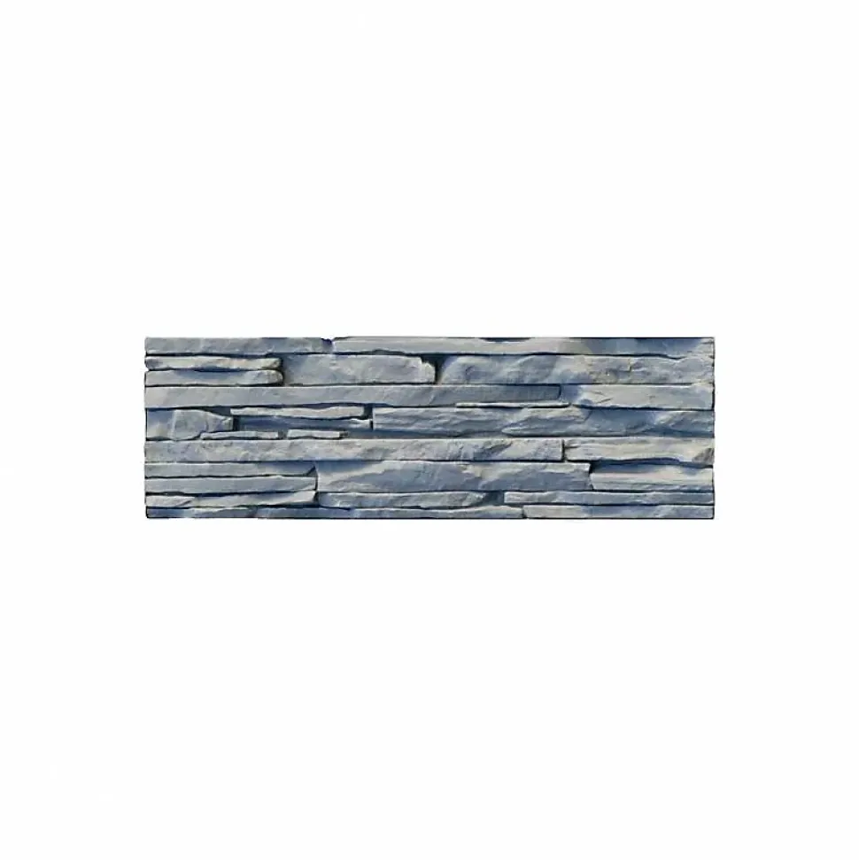 Parement imitation pierre noire plâtre 0.53 m²