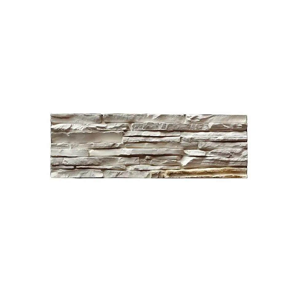 Parement imitation pierre beige plâtre 0.53 m²