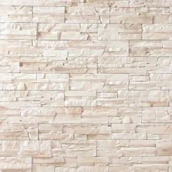 Parement imitation pierre beige béton 0,52 m2