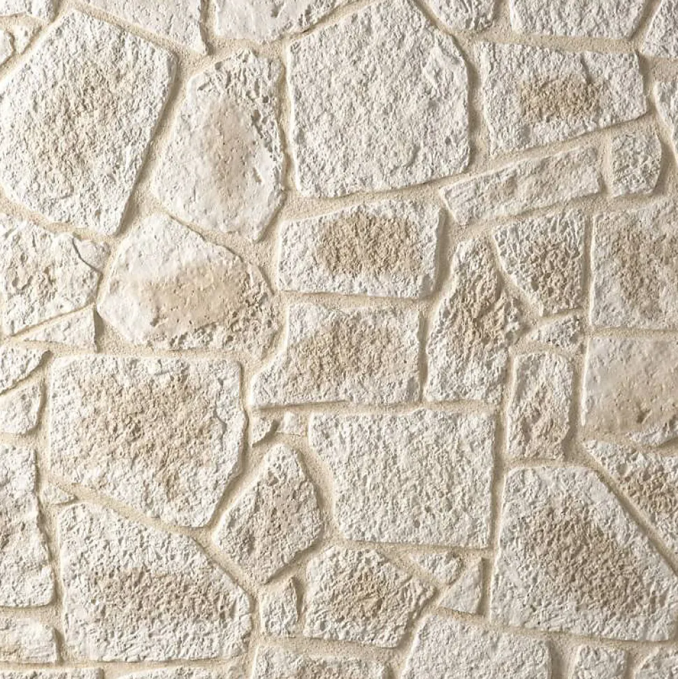 Parement imitation pierre beige béton 1 m2