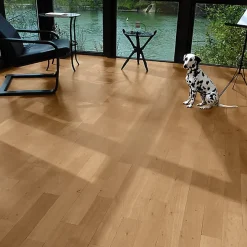 Parquet Naofloor Chêne Massif Verni Naturel l. 11,5cm - Ep. 13mm - Fabrication Française - Choix Premier Bis