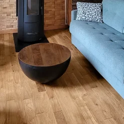 Parquet Naofloor Chêne Massif Verni Naturel l. 11,5cm - Ep. 13mm - Fabrication Française - Choix Authentique