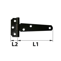 Penture légère ép.1,5 L.125 mm noir Afbat