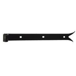 Penture queue de carpe pour volet Ø16 mm L.80 x l.4 x H.4 cm noir Afbat