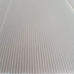 Plaque de polypropylène alvéolaire neutre 1x0.5m ep 2.5mm