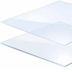 Plaque de verre synthétique Polyglass clair lisse translucide 50x50cm ép. 4 mm Sedpa