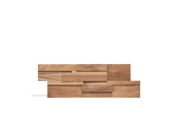 Plaquette de parement intérieur Ferrano en teck effet bois brut L.55 x l.18,5 cm x Ép.20 mm Wall!Supply