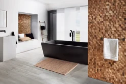 Plaquette de parement intérieur Ultrawood Square bois coloris naturel (vendu à la pièce)