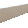 Plinthe arêtes vives avec bord arrondi MDF papier blanc 240 x 8 cm, ép.14 mm
