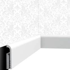 Plinthe décorative Cimaises et Plus P04 - 12x2,5x200cm (h x p x L) - moulure dé