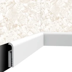 Plinthe décorative Cimaises et Plus P04 - 12x2,5x200cm (h x p x L) - moulure dé