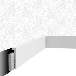 Plinthe décorative Cimaises et Plus P01 - 10x2,2x200cm (h x p x L) - moulure déc