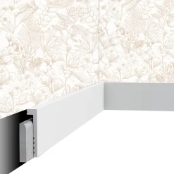 Plinthe décorative Cimaises et Plus P01 - 10x2,2x200cm (h x p x L) - moulure déc