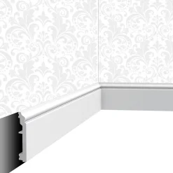 Plinthe décorative Cimaises et Plus P02 - 10 x1,6x200cm (h x p x L) - moulure dé