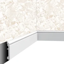 Plinthe décorative Cimaises et Plus P02 - 10 x1,6x200cm (h x p x L) - moulure dé