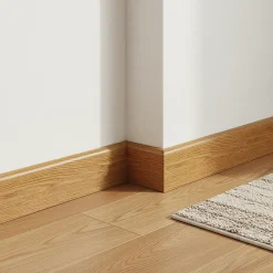 Plinthe MDF, effet chêne miel Goodhome, décor 160, H.8 cm x L.220 cm x ép.13 mm, résistant à l'eau, (vendue à la pièce)
