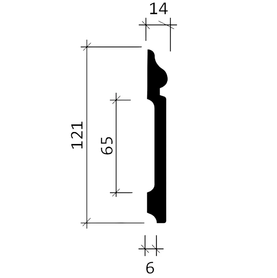 Plinthe Profhome 153108 Moulure décorative