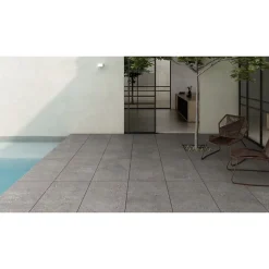 Plinthes pour Carrelage grès cérame effet terrazzo Wind - Gris - Plinthe 100x7.5cm boîte de 0.51 ml - Gris