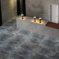 Plinthes pour Carrelage grès cérame effet métal Alchemy 7.0 - Bleu - Plinthe 60x7.5 cm boîte de 0.54 ml - Bleu