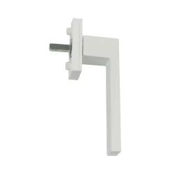 Poignée alu carré blanc pour fenêtre et porte fenêtre alu blanc