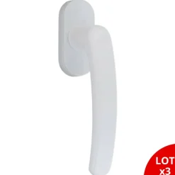 Poignée de fenêtre oscillo-battante PVC laqué blanc RAL 9016