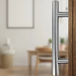 Poignée de tirage - Baton de maréchal - Inox 304 - Droit 90 degrés 350mm