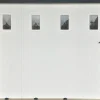 Porte de garage coulissante PVC, 4 vantaux, blanc, L.240 x h.200